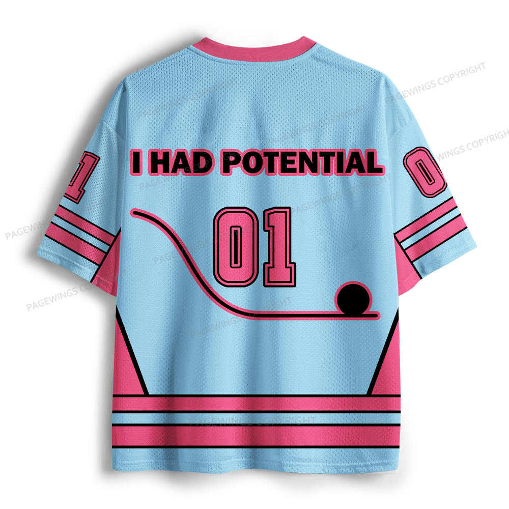 Pagewings I Had Potential Unisex Mesh Jersey