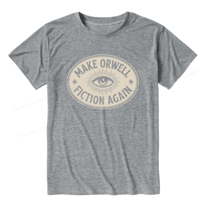 Pagewings Make Orwell Fiction Again Unisex Heather T-Shirt