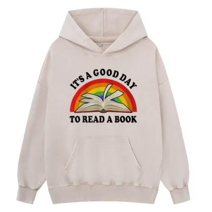 Pagewings It‘s A Good Day To Read A Book Unisex Washed Hoodie
