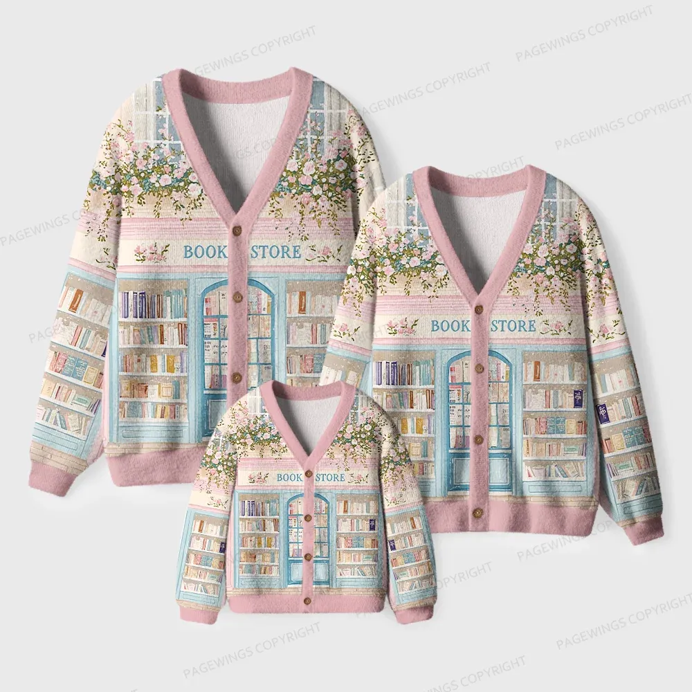 Pagewings Bookstore Unisex Ugly Cardigan Sweaters
