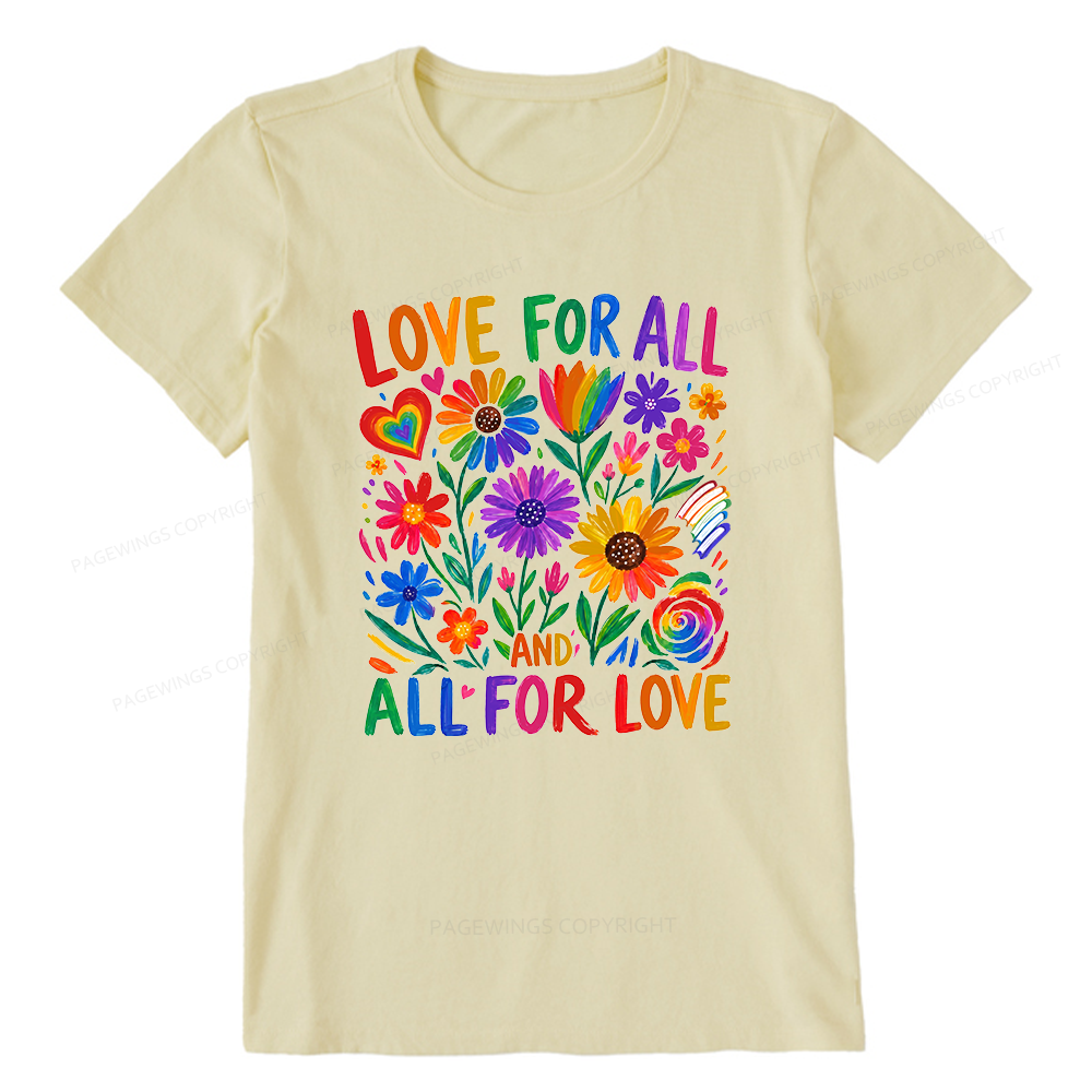 Pagewings Love For All Unisex Classic T-shirt