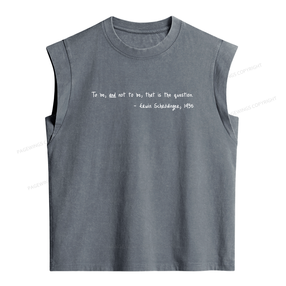 Pagewing That Is The Question Women's Washed Tank Top