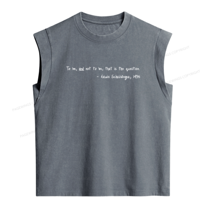 Pagewing That Is The Question Women's Washed Tank Top