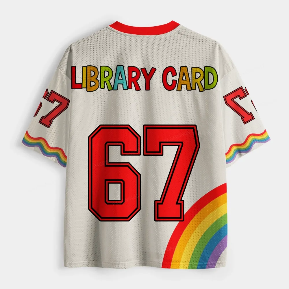 Pagewings Having Fun Isn't Hard When You've Got A Library Card Unisex Mesh Jersey