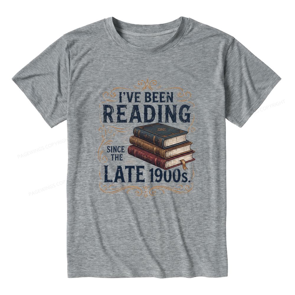 Pagewings Vintage Reading Since Late 1900s Unisex Heather T-Shirt