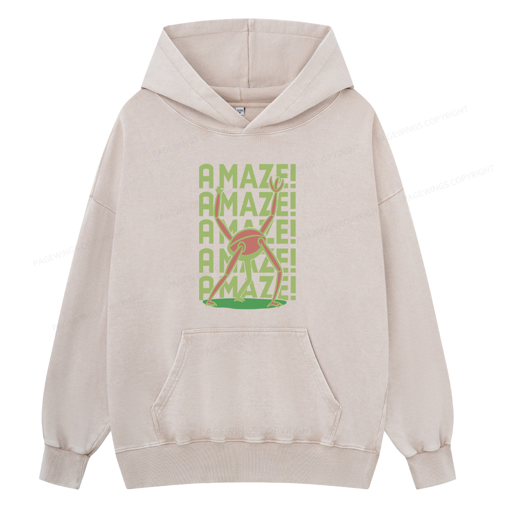 Pagewings Rocky Amaze Unisex Washed Hoodie