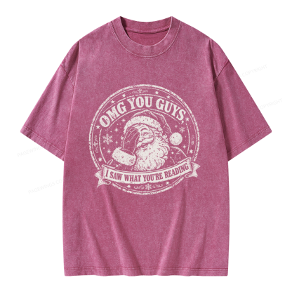 Pagewings OMG You Guys I Saw What You’re Reading Unisex Washed T-shirt