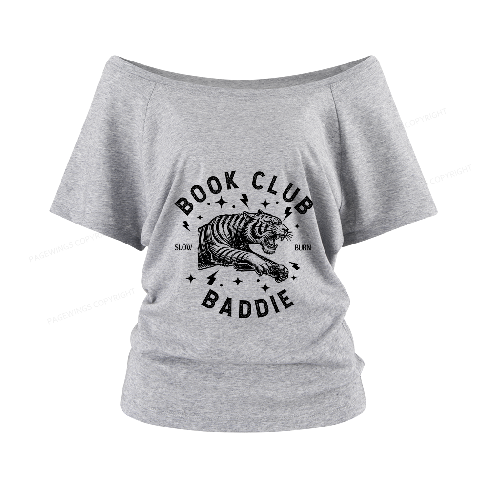 Pagewings Book Club Women Off Shoulder T-shirts
