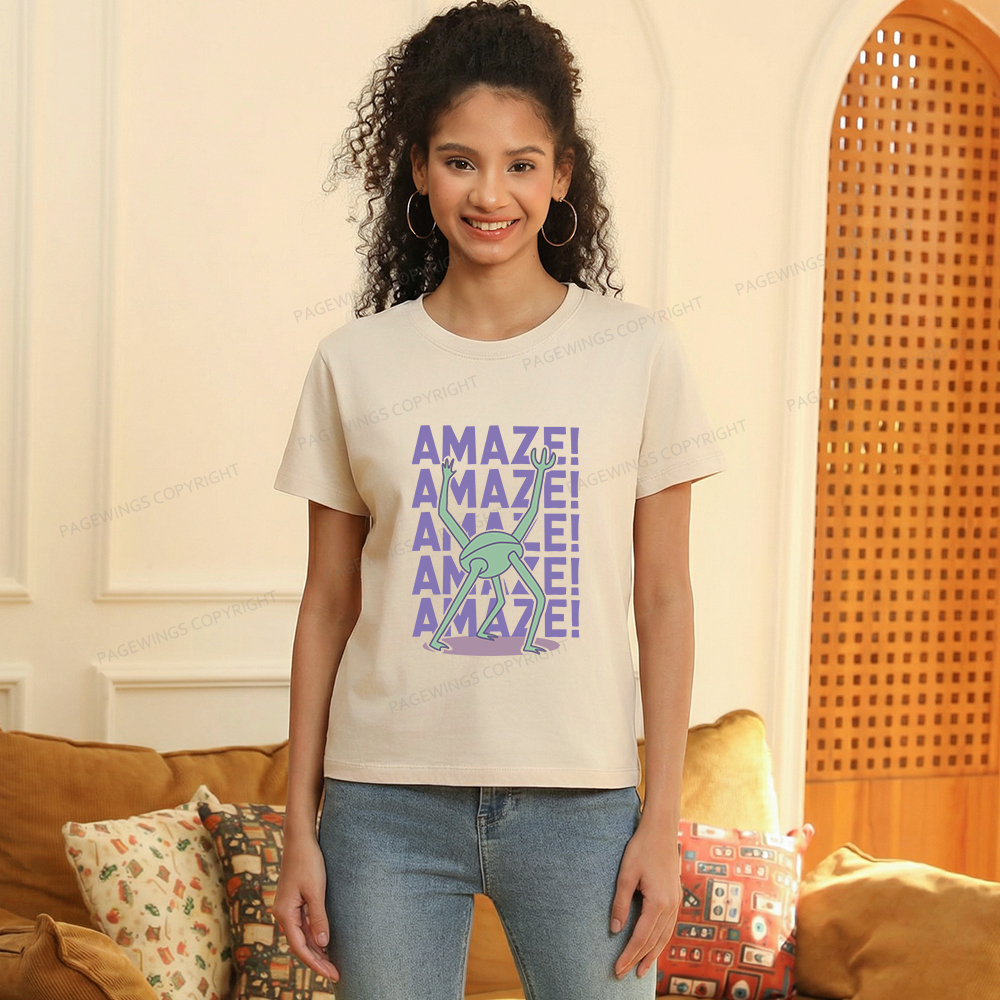 Pagewings Rocky Amaze Women's Washed T-shirt