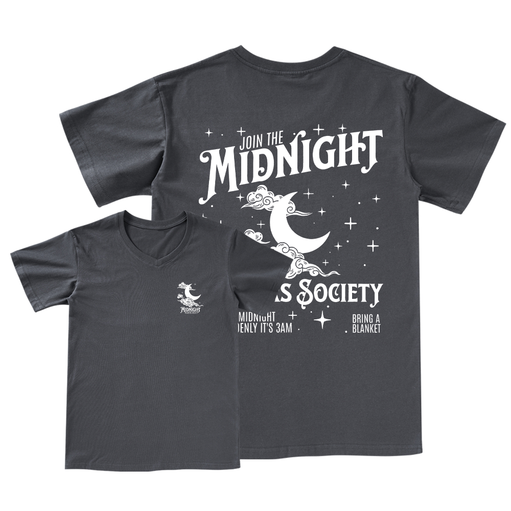Pagewings Late night readers book club V-neck T-shirt