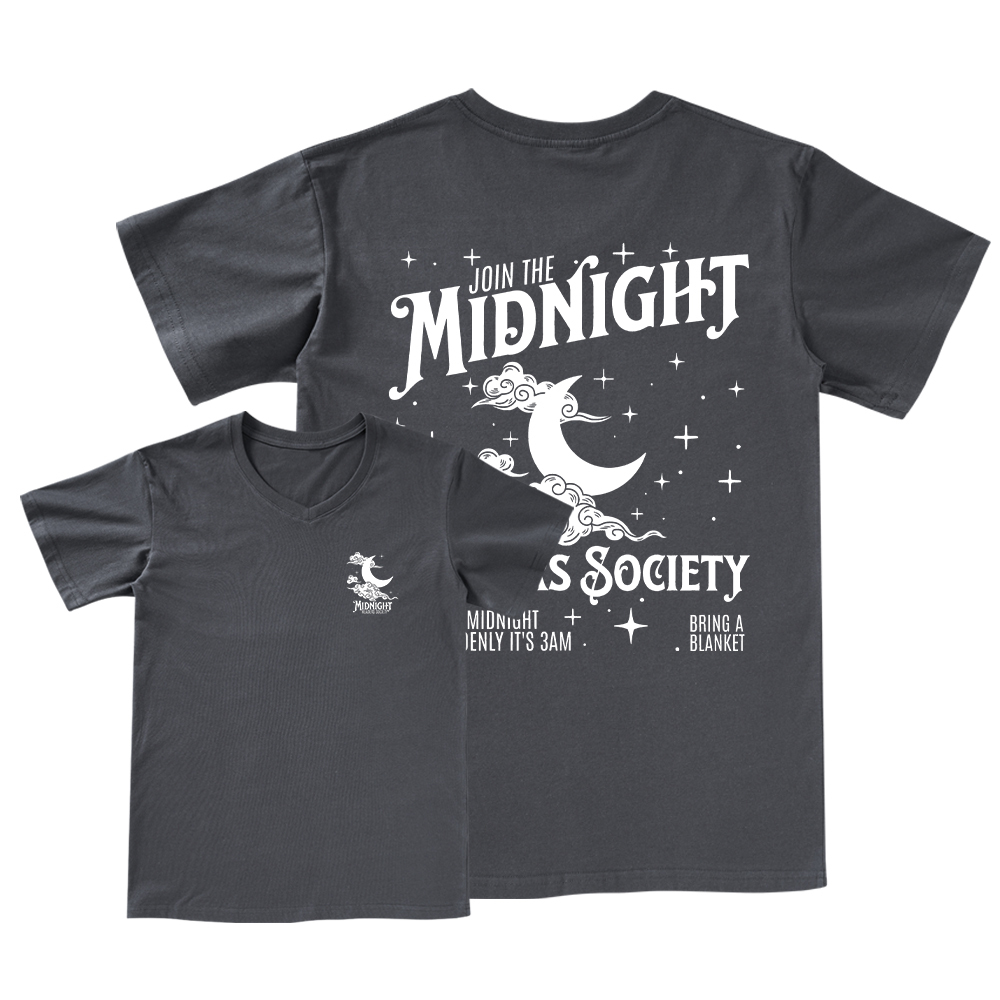 Pagewings Late night readers book club V-neck T-shirt
