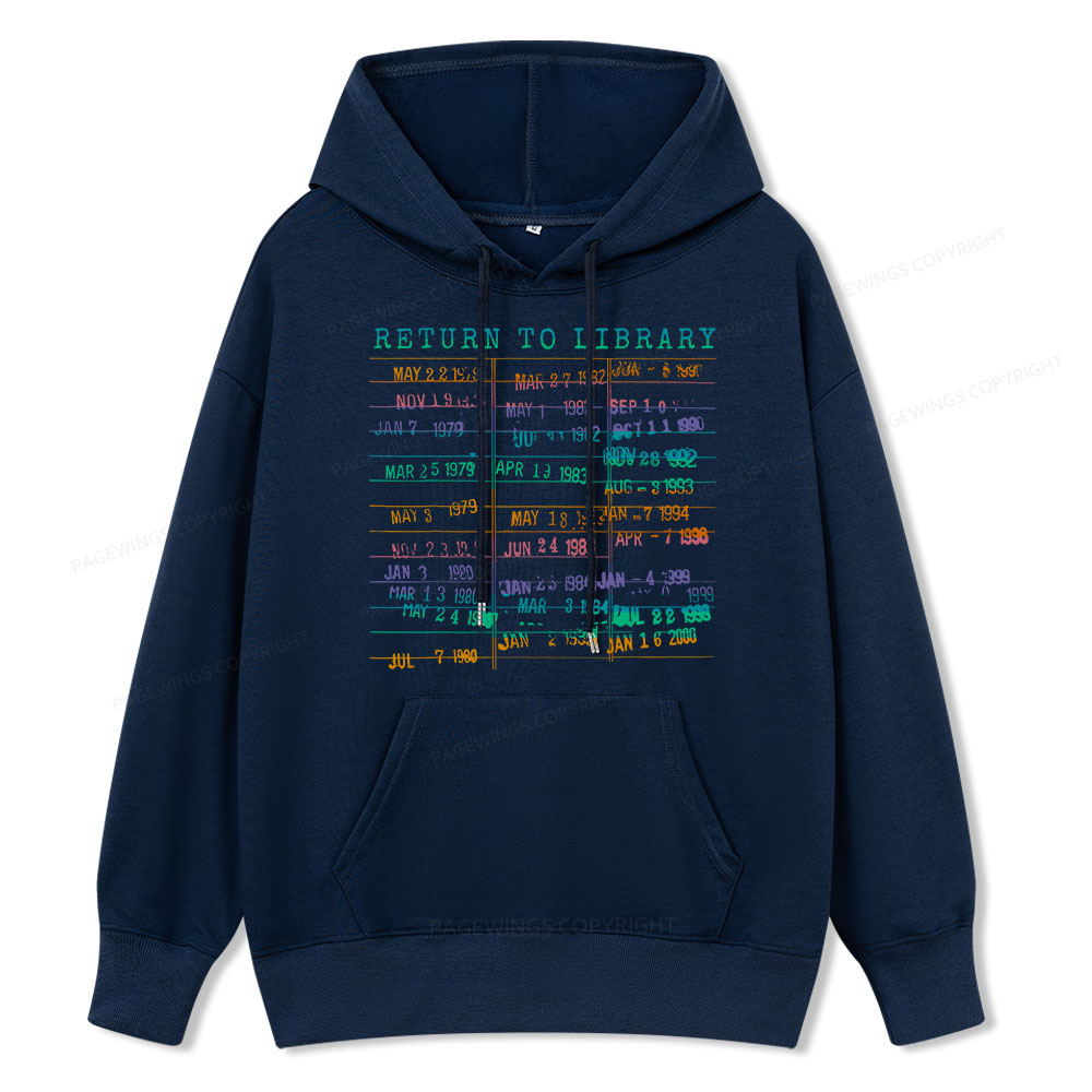 Pagewing Vintage Library Rainbow Unisex Classic Hoodie