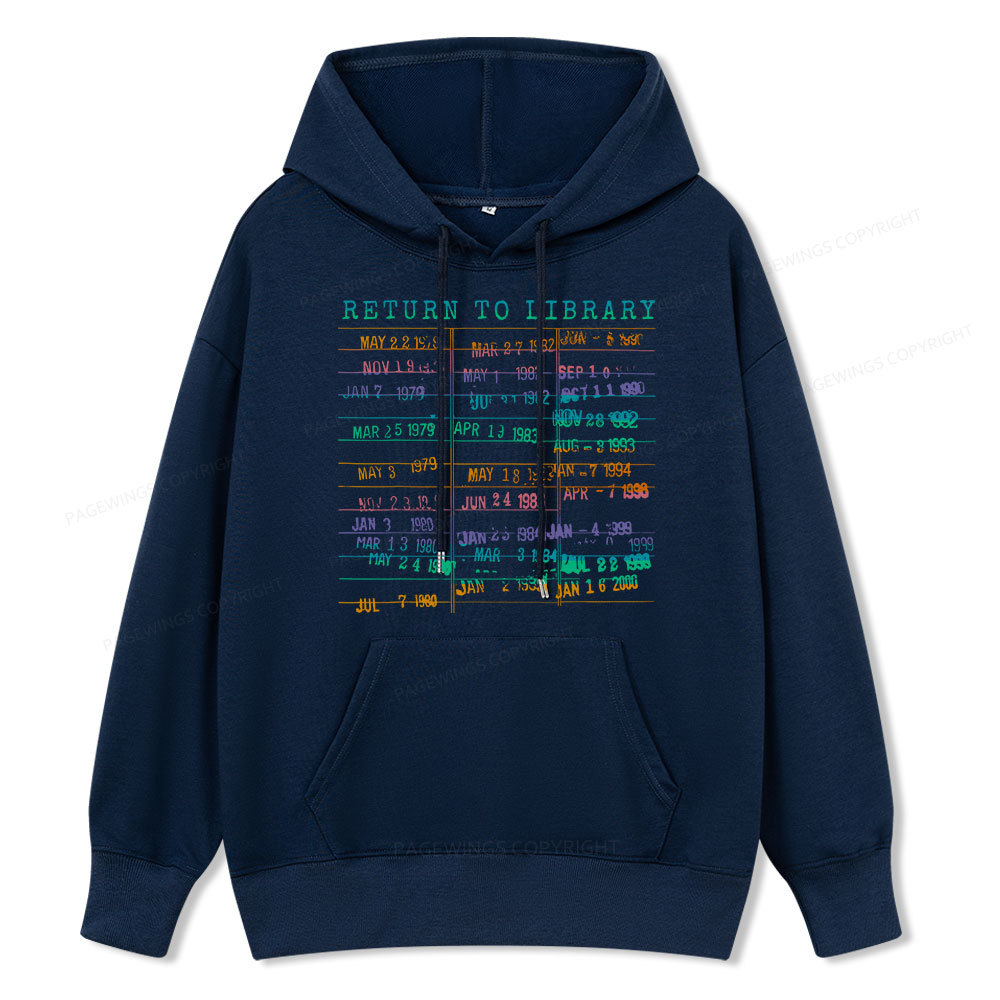 Pagewing Vintage Library Rainbow Unisex Classic Hoodie