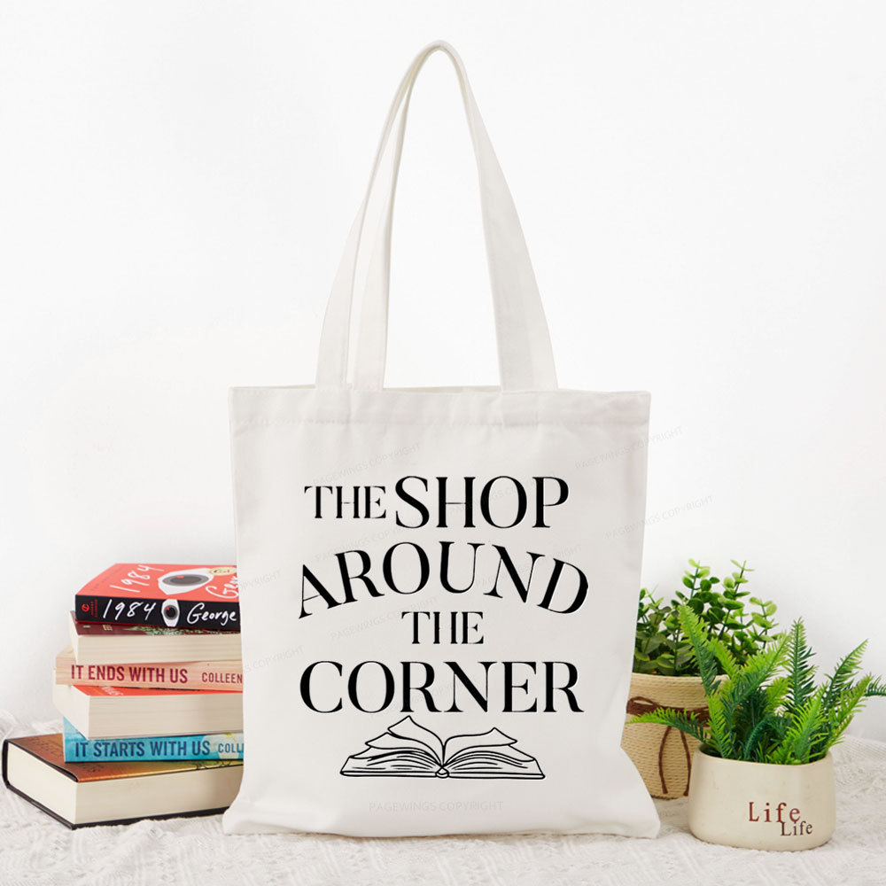 Pagewings The Shop Around The Corner Bookworm Tote Bag