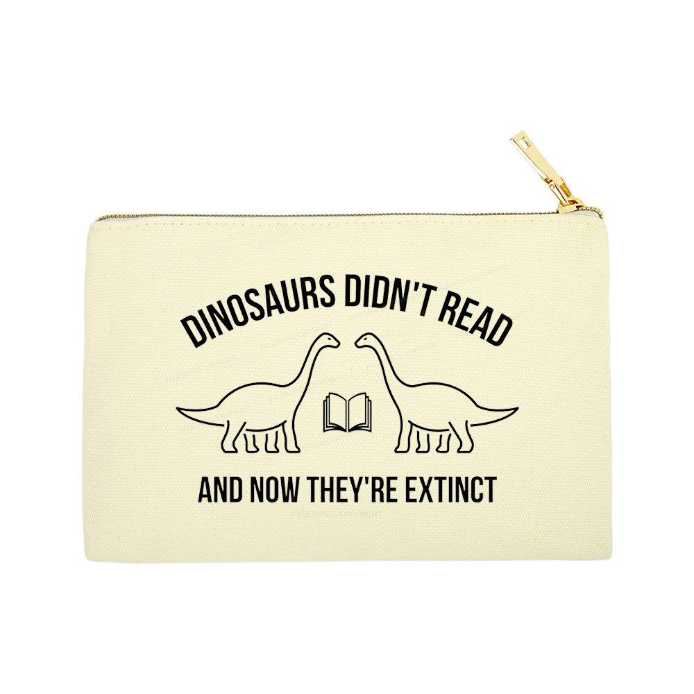 Pagewings Dinosaurs Didn't Read Pouch