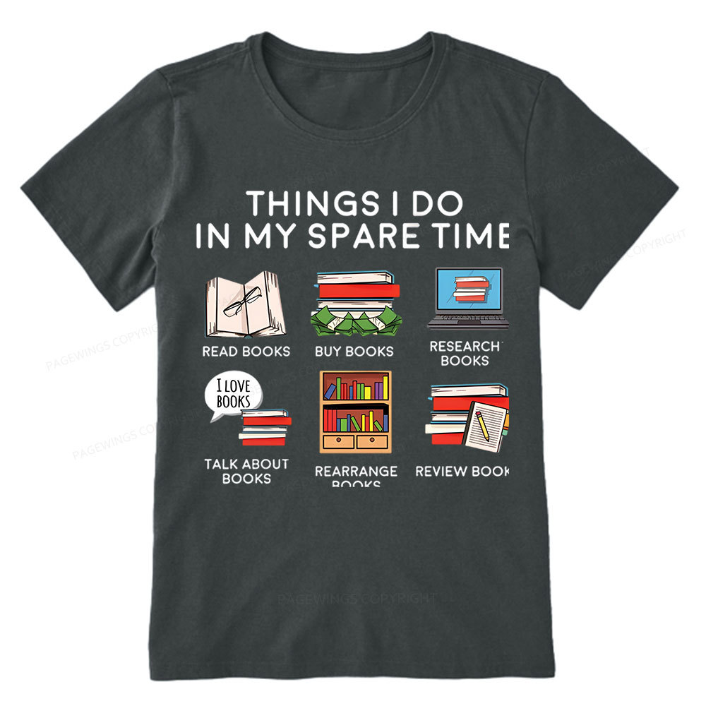 Pagewings Books Reading In My Spare Time Unisex Classic T-shirt