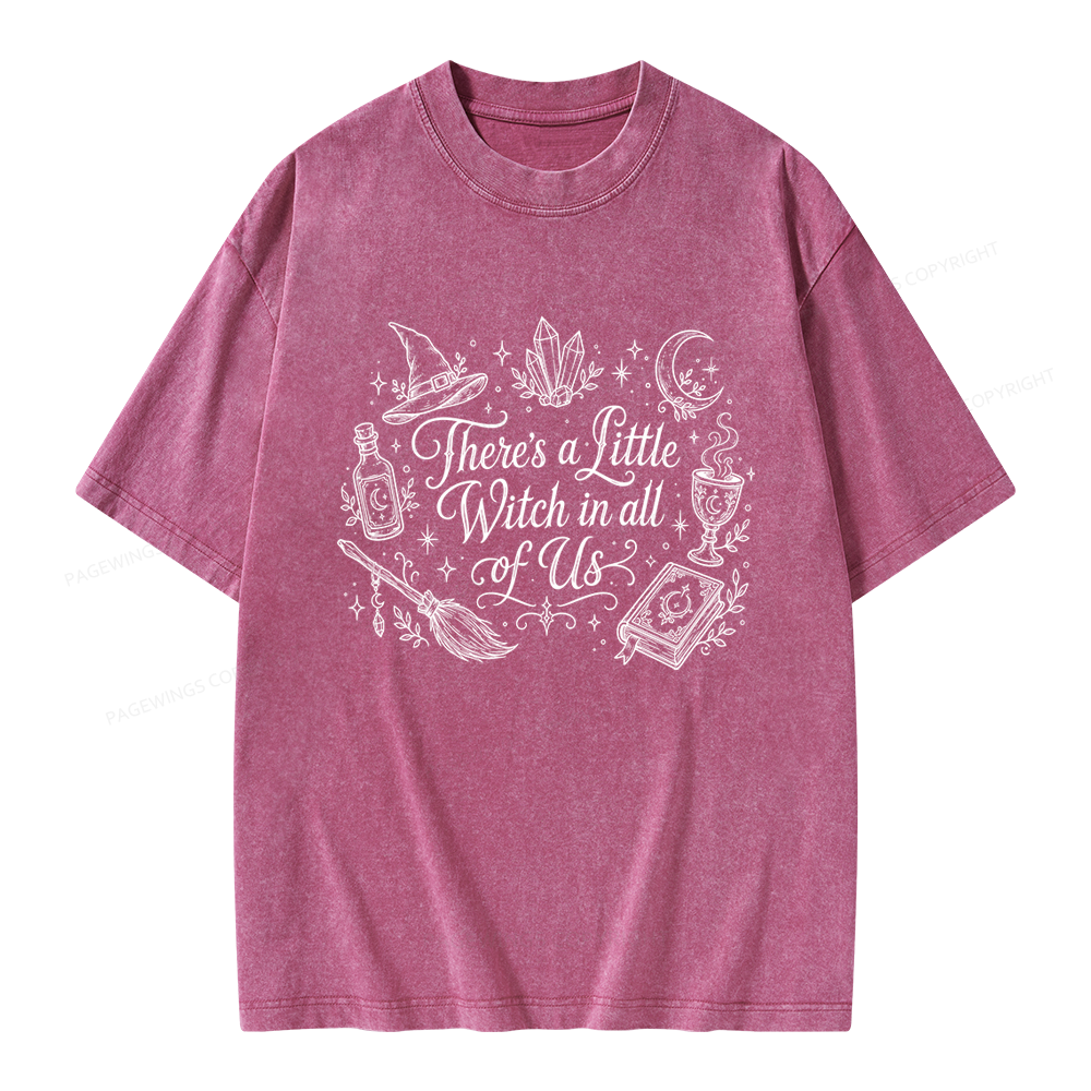 Pagewings Mystical Witchy Unisex Washed T-shirt