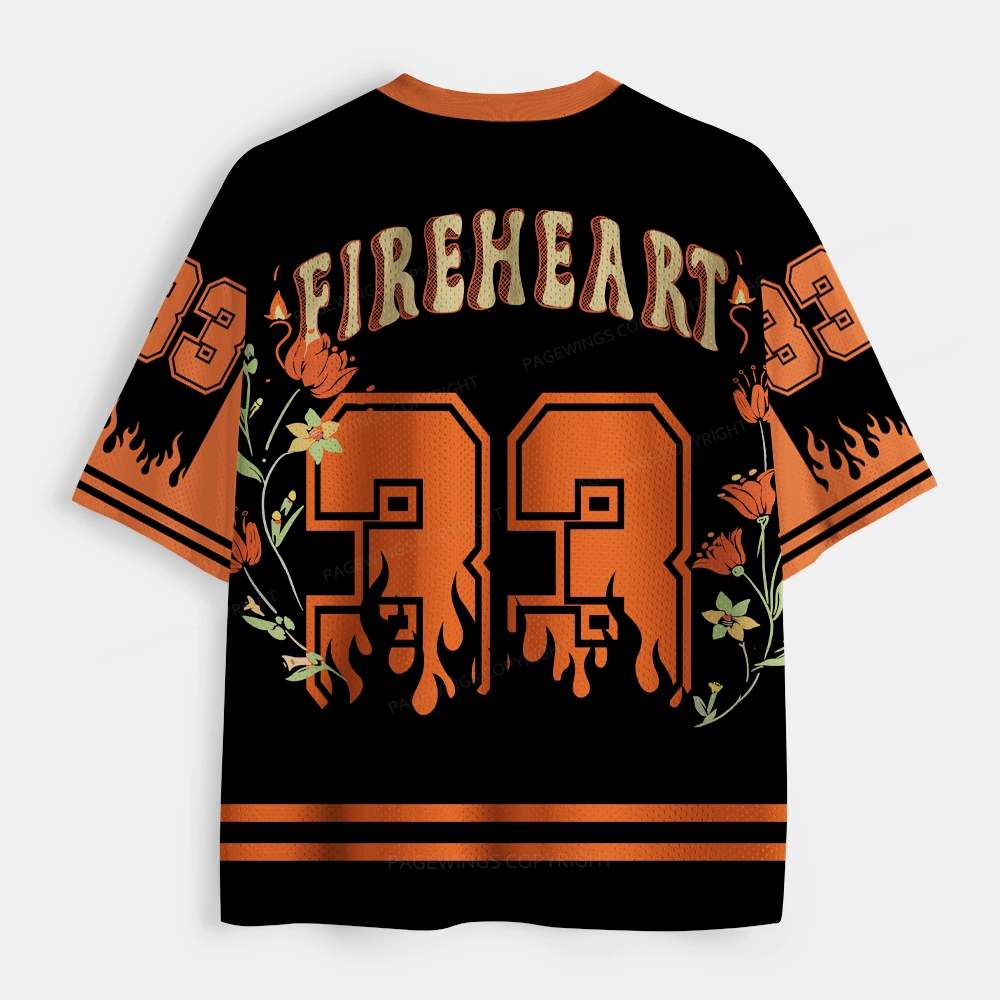 Pagewings Fireheart Unisex Mesh Jersey