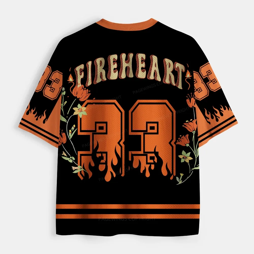 Pagewings Fireheart Unisex Mesh Jersey