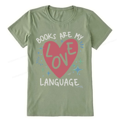 Pagewing Books Are My Love Language Unisex Classic T-shirt