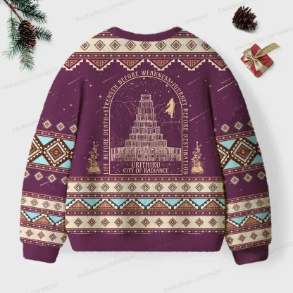 Pagewings Life Before Death Unisex Ugly Knit Sweatshirt