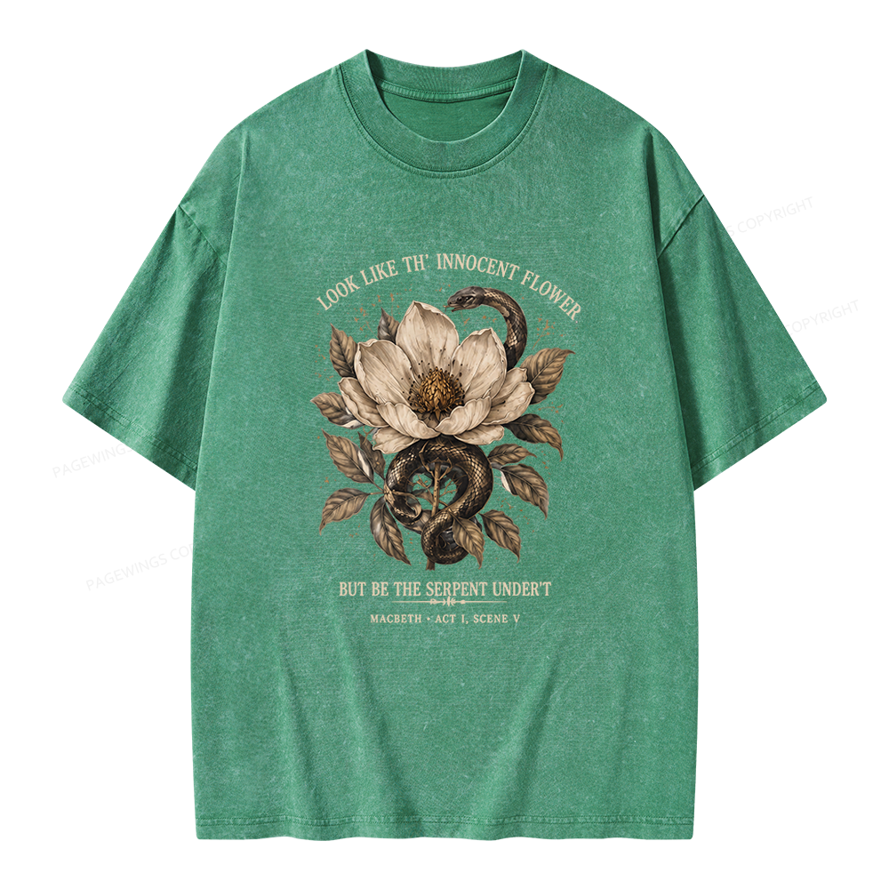 Pagewings Shakespeare Quote Unisex Washed T-shirt