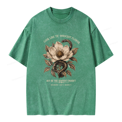 Pagewings Shakespeare Quote Unisex Washed T-shirt
