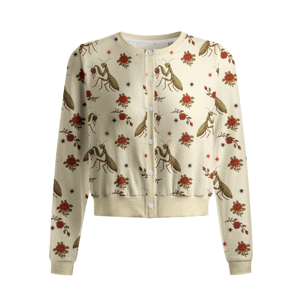 Pagewings Girls Will Be Girls Crew Neck Cardigan Sweaters