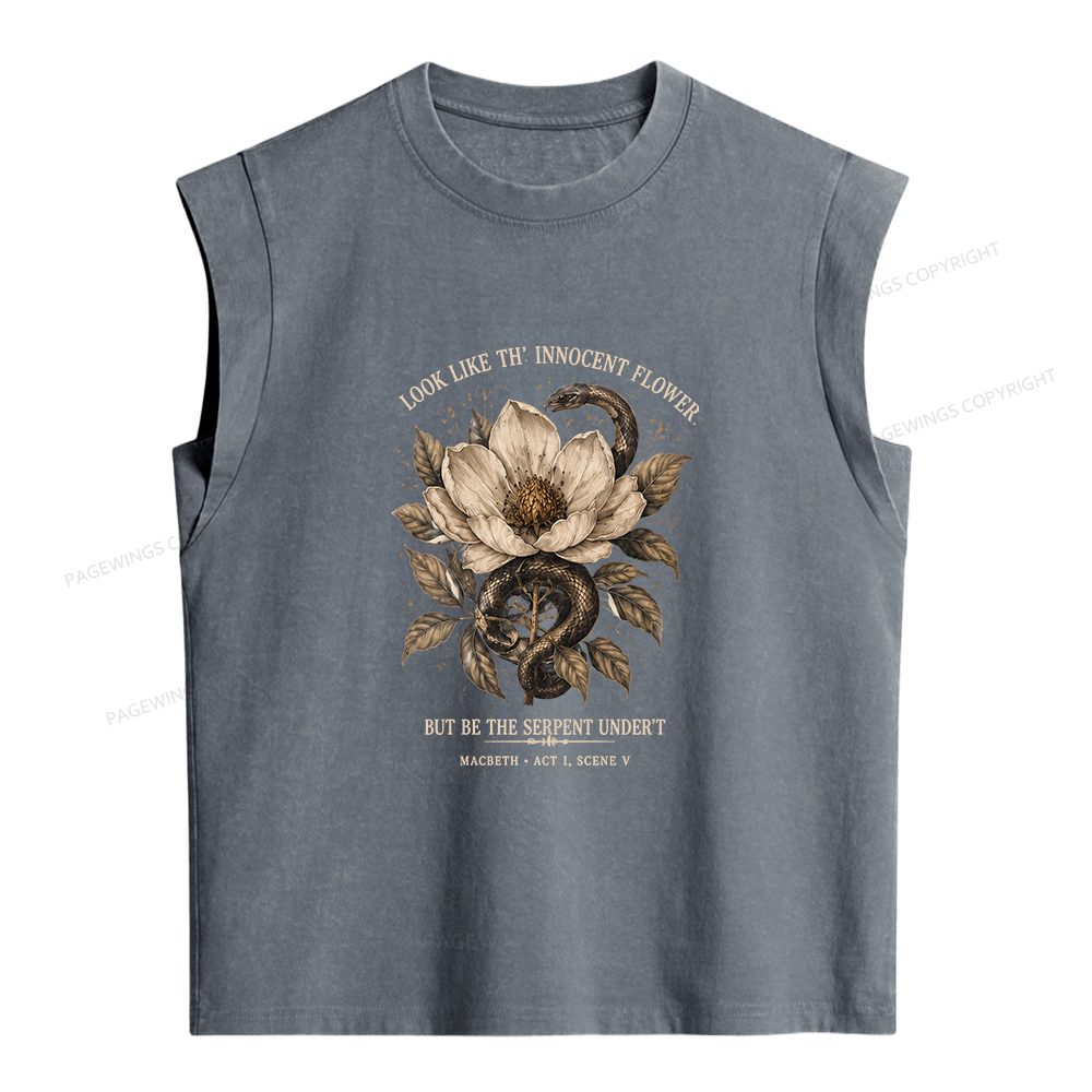 Pagewings Shakespeare Quote Women's Washed Tank Top