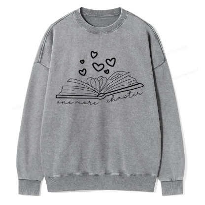 Pagewing Valentine Gift For Book Lover  Unisex Washed Sweatshirt
