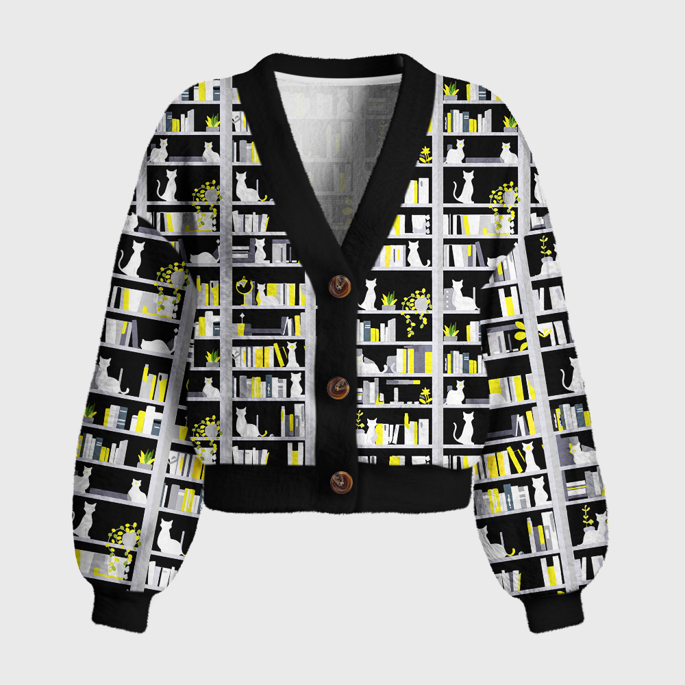 Pagewings Bookish Vibe Women's Cardigan Sweater