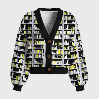 Pagewings Bookish Vibe Women's Cardigan Sweater