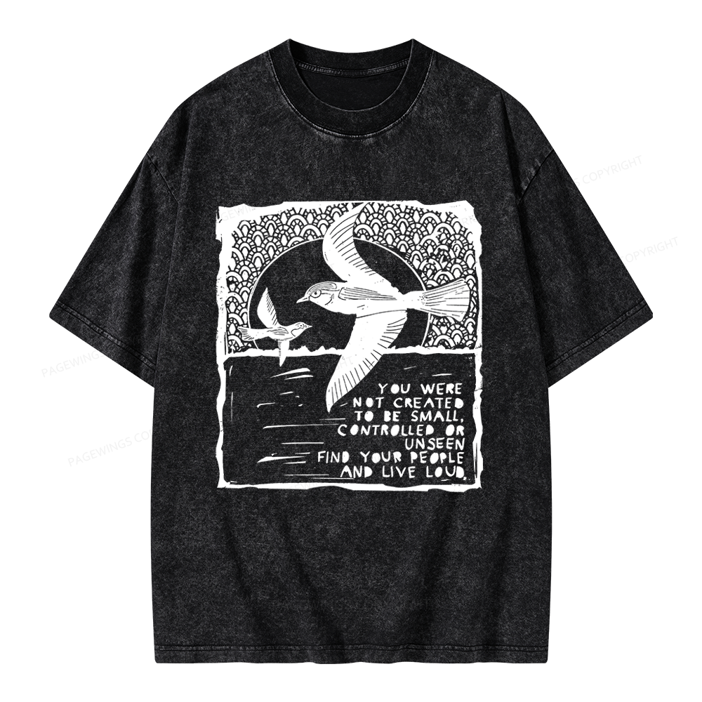 Pagewings I Support Are Public Libraries Unisex Washed T-shirt