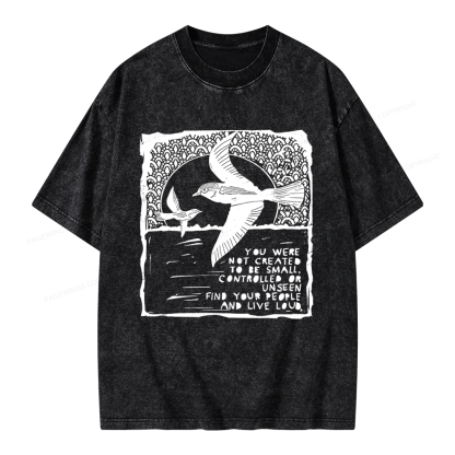 Pagewings I Support Are Public Libraries Unisex Washed T-shirt