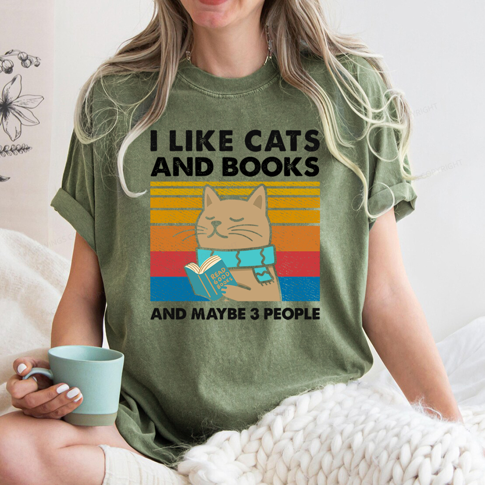 Pagewings Like Book And Maybe 3 People Unisex Washed T-shirt Unisex Washed T-shirt
