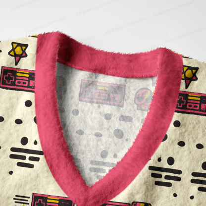 Pagewings Sci-Fi Book Lover V-Neck Ugly Knit Vest