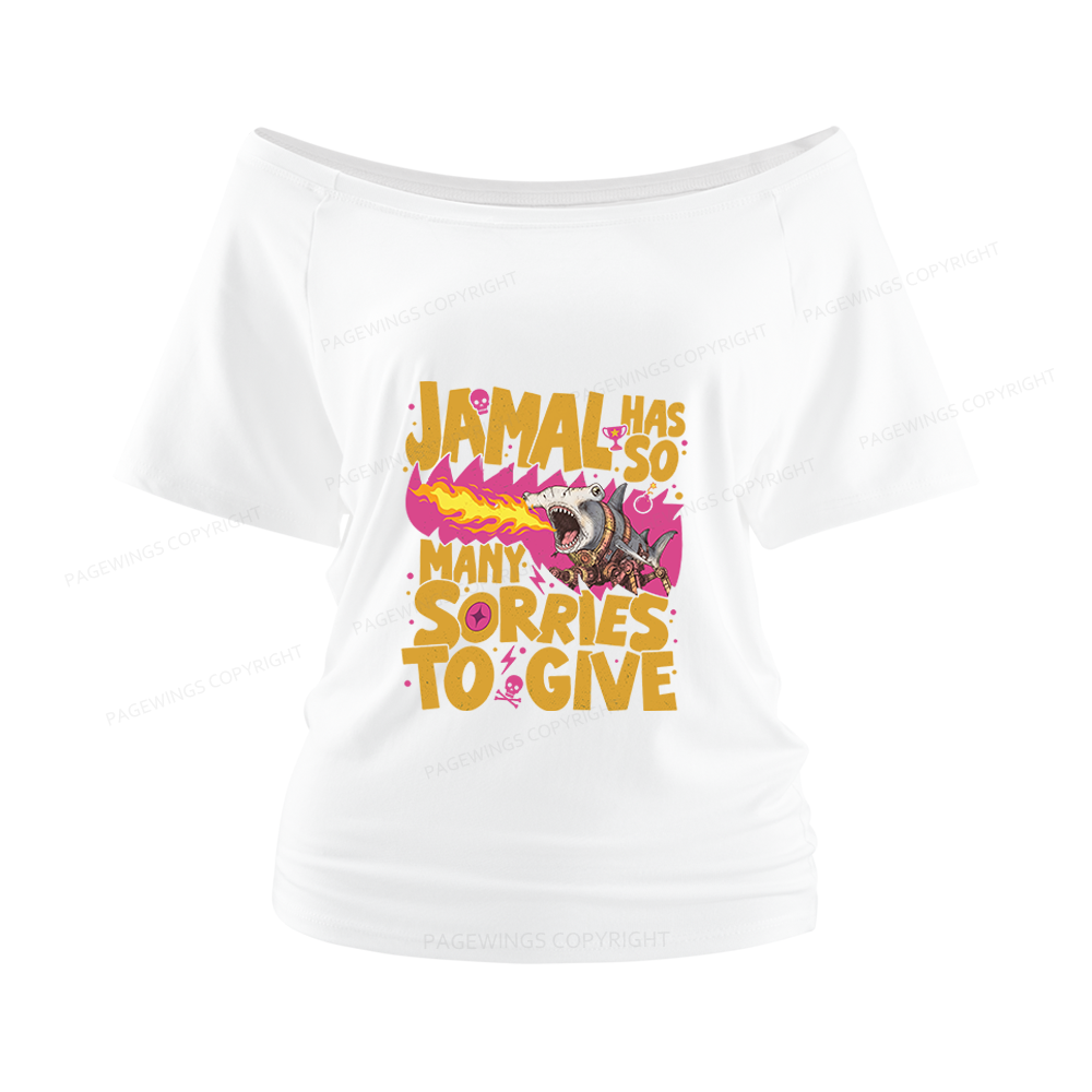 Pagewings Sci Fi Novel Lover Women Off Shoulder T-shirts