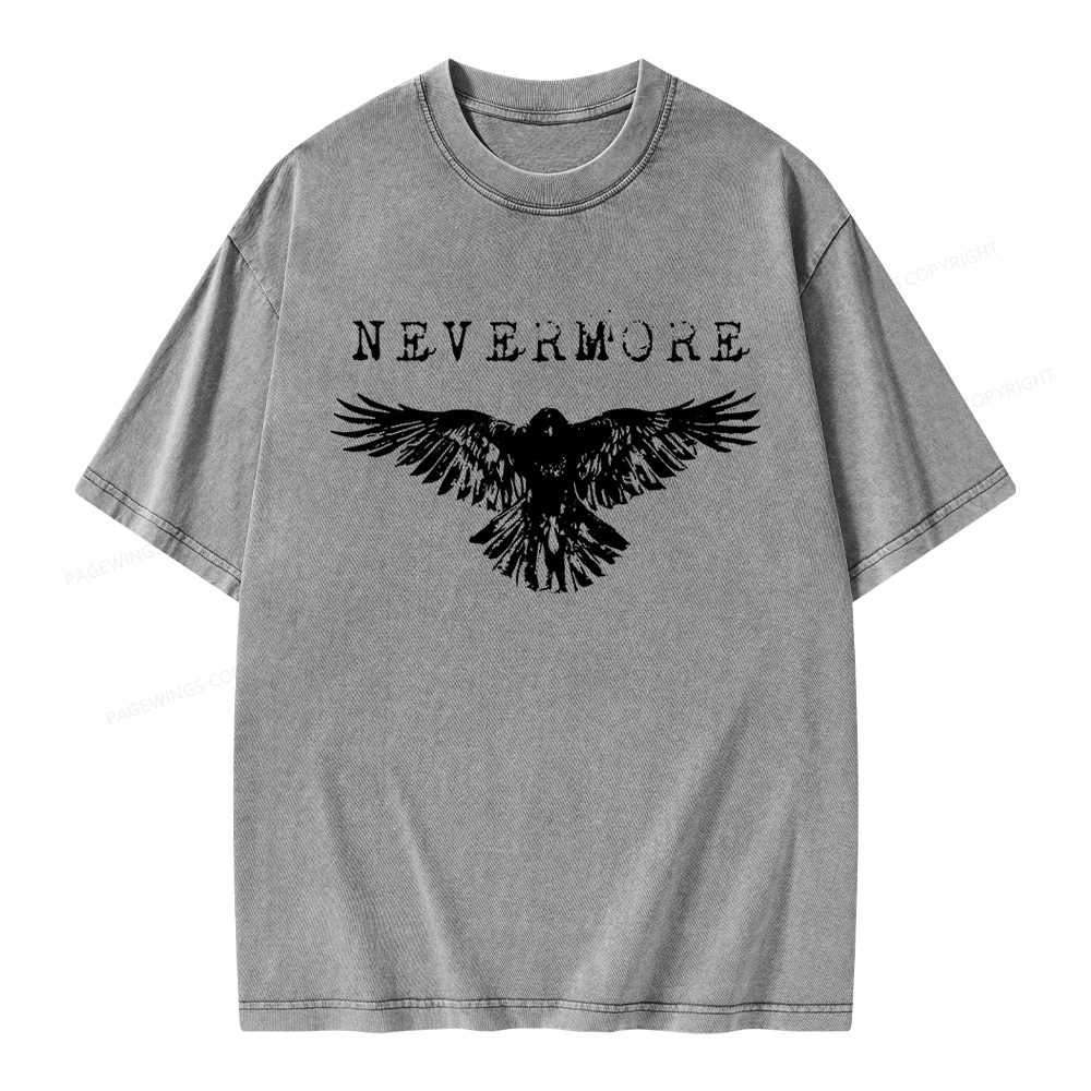 Pagewings Nevermore Unisex Washed T-shirt