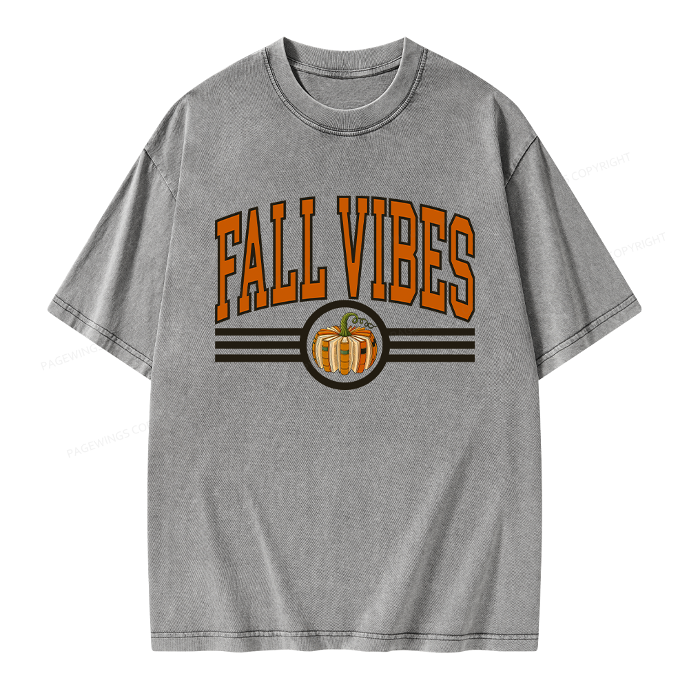 Pagewings Pumpkin Season Unisex Washed T-shirt