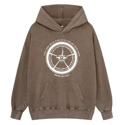 Pagewings Nineteen Eighty-Four Unisex Washed Hoodie