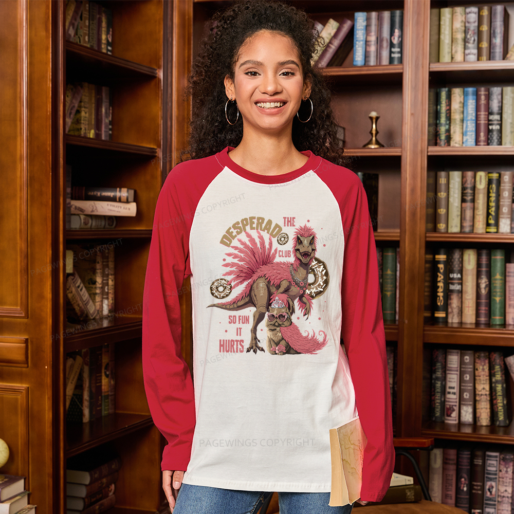 Pagewings Desperado Club Vintage Long Sleeve Raglan T-shirt