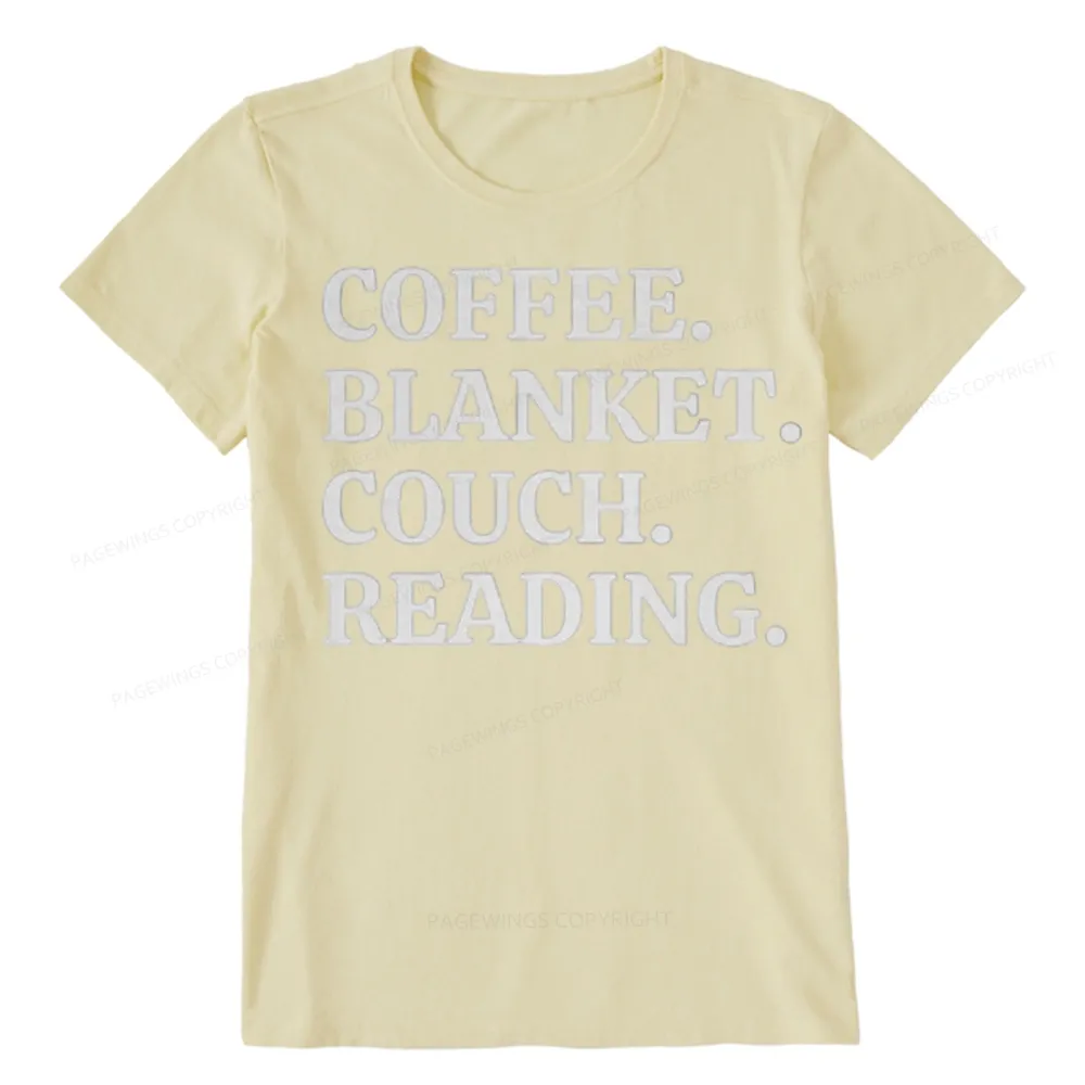 Pagewings Coffee Blanket Couch Reading Unisex Classic T-shirt