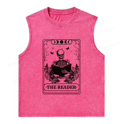 Pagewings The Reader Unisex Washed Tank Top
