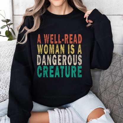 Pagewings A Well-Read Woman Is A Dangerous Creature Unisex Classic Sweatshirt