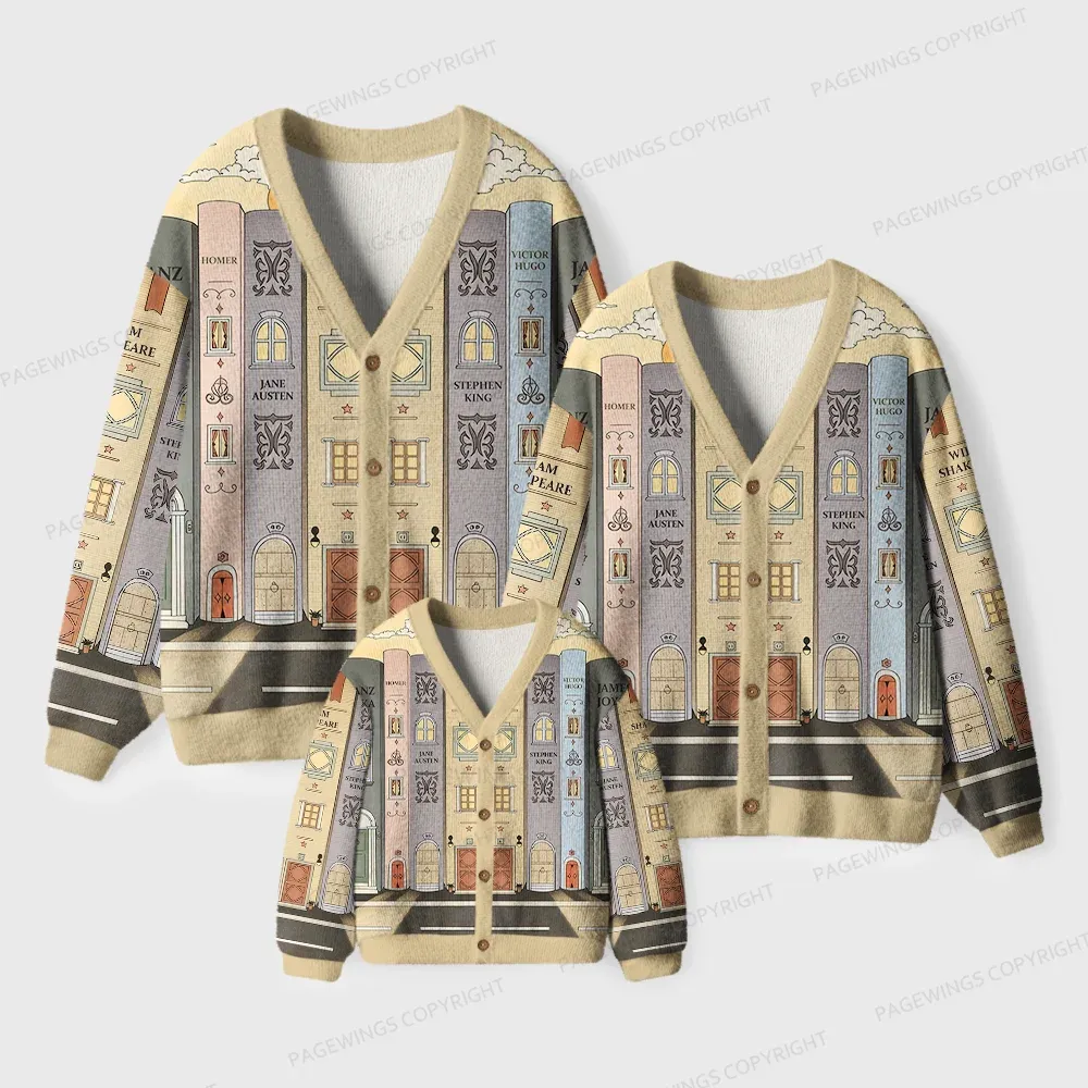 Pagewings Literary Women Unisex Ugly Cardigan Sweaters