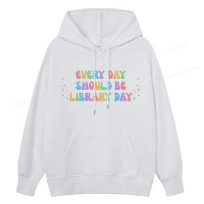 Pagewing Every Day Should Be Library Day Unisex Classic Hoodie