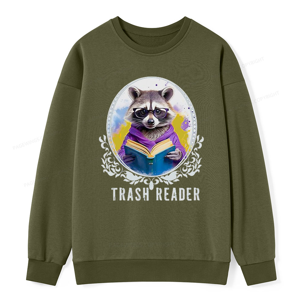 Pagewings Trash Reader Unisex Classic Sweatshirt