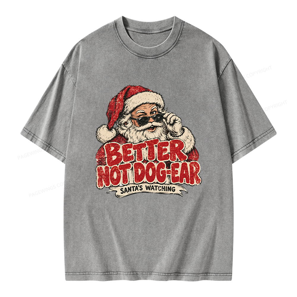 Pagewings Better Not Dog-Ear Unisex Washed T-shirt