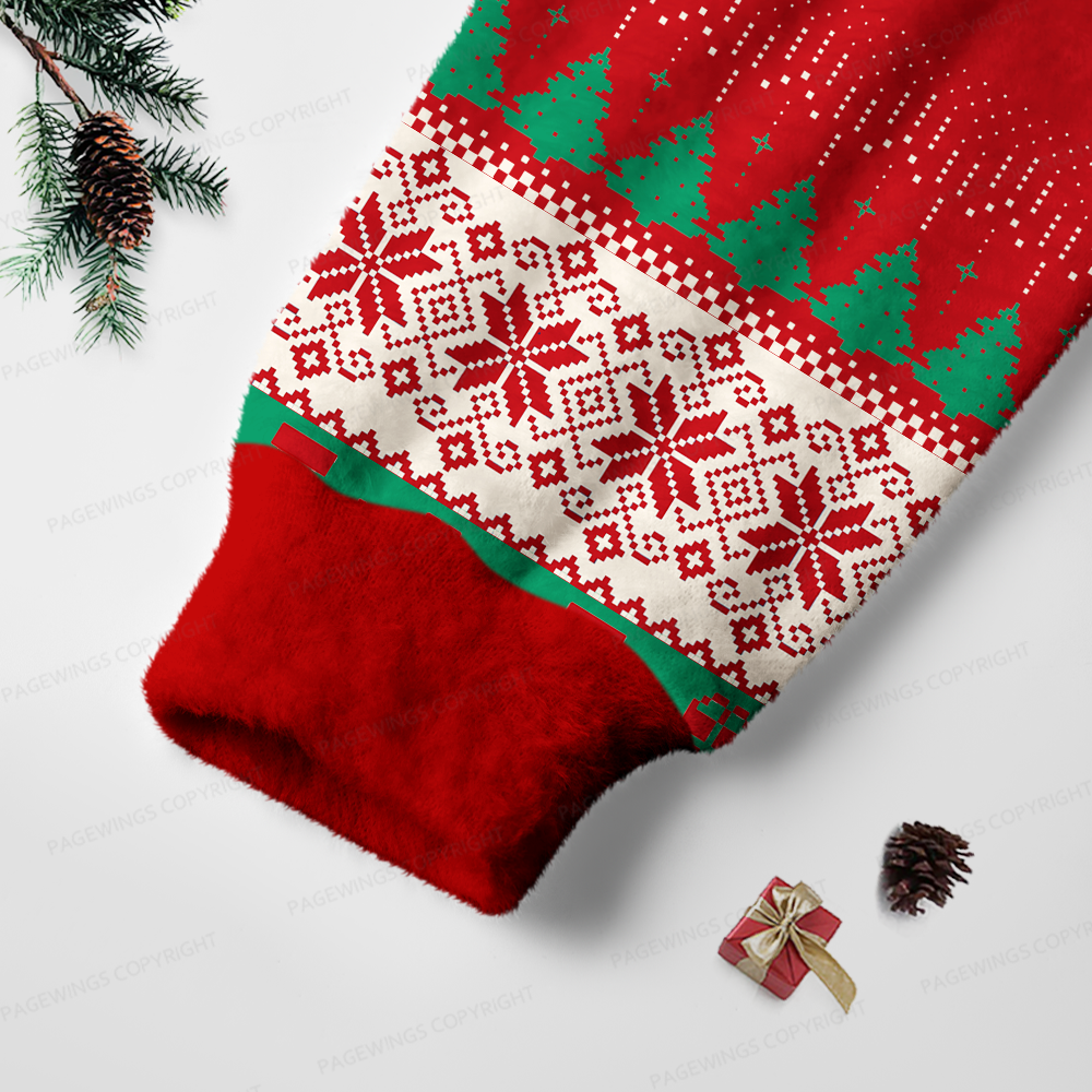 Pagewings Look At Me Being All Festive & Sh't Unisex Ugly Light Knit Sweatshirt
