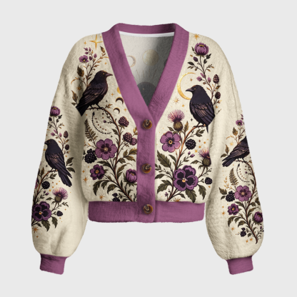 Pagewings Raven Women's Cardigan Sweater